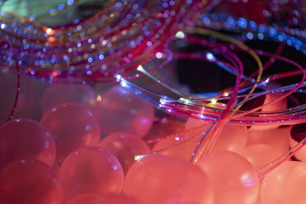 Decorazioni luminose e palloncini colorati per il Capodanno alla Fondazione Robert Hollman.